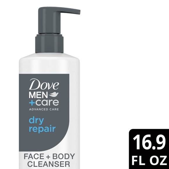 🐢2/$15 Dove Men+Care Advanced Care Dry Repair Face + Body Cleanser - Picture 5 of 9